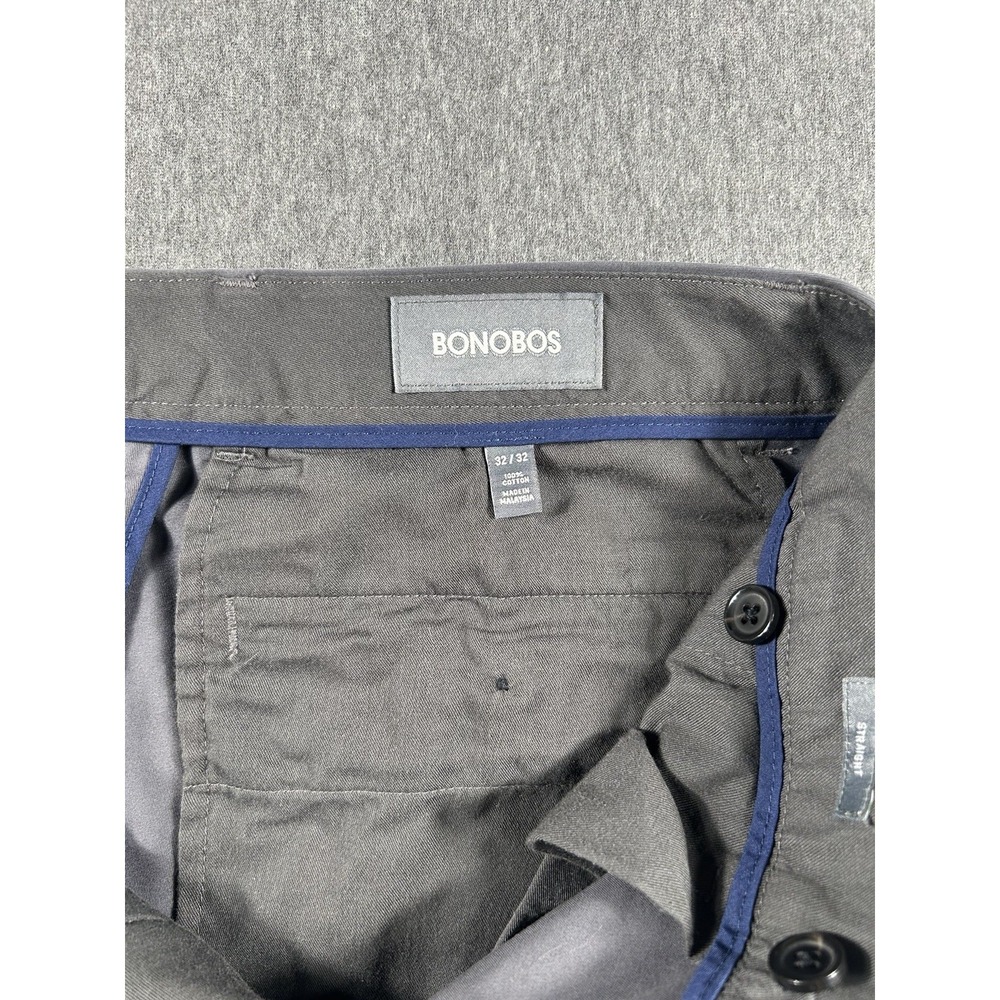 Bonobos Weekday Warrior Dress Pants Friday Charcoal Straight Fit 32/32 - Picture 3 of 16